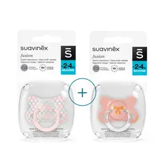 SUAVINEX - PACK 2X1 CHUPETE FUSION FISIOLOGICO SILICONA -2 A 4 MESES