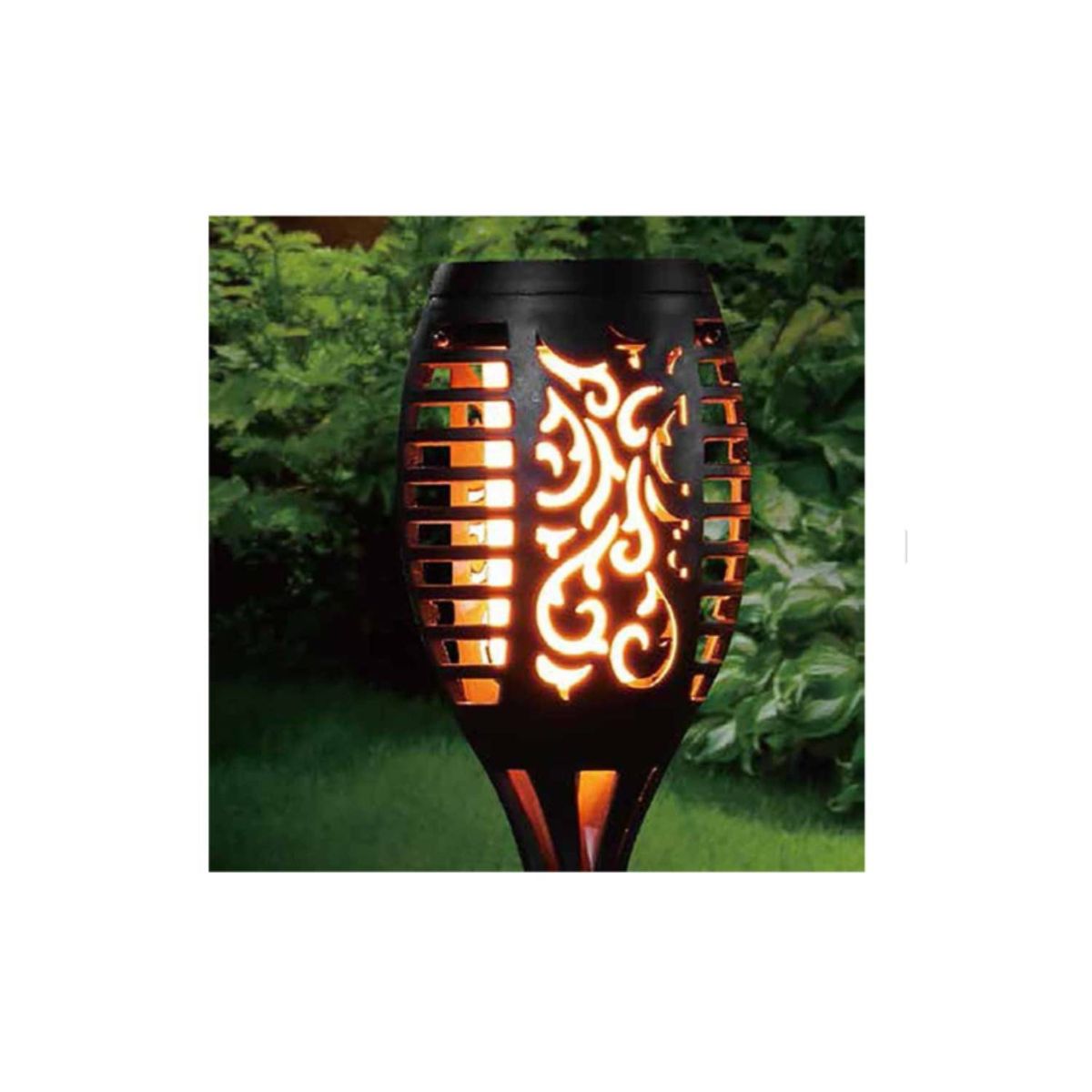 GENERICO - Lámpara Antorcha Led Solar Tipo Flama - Estaca De Jardín