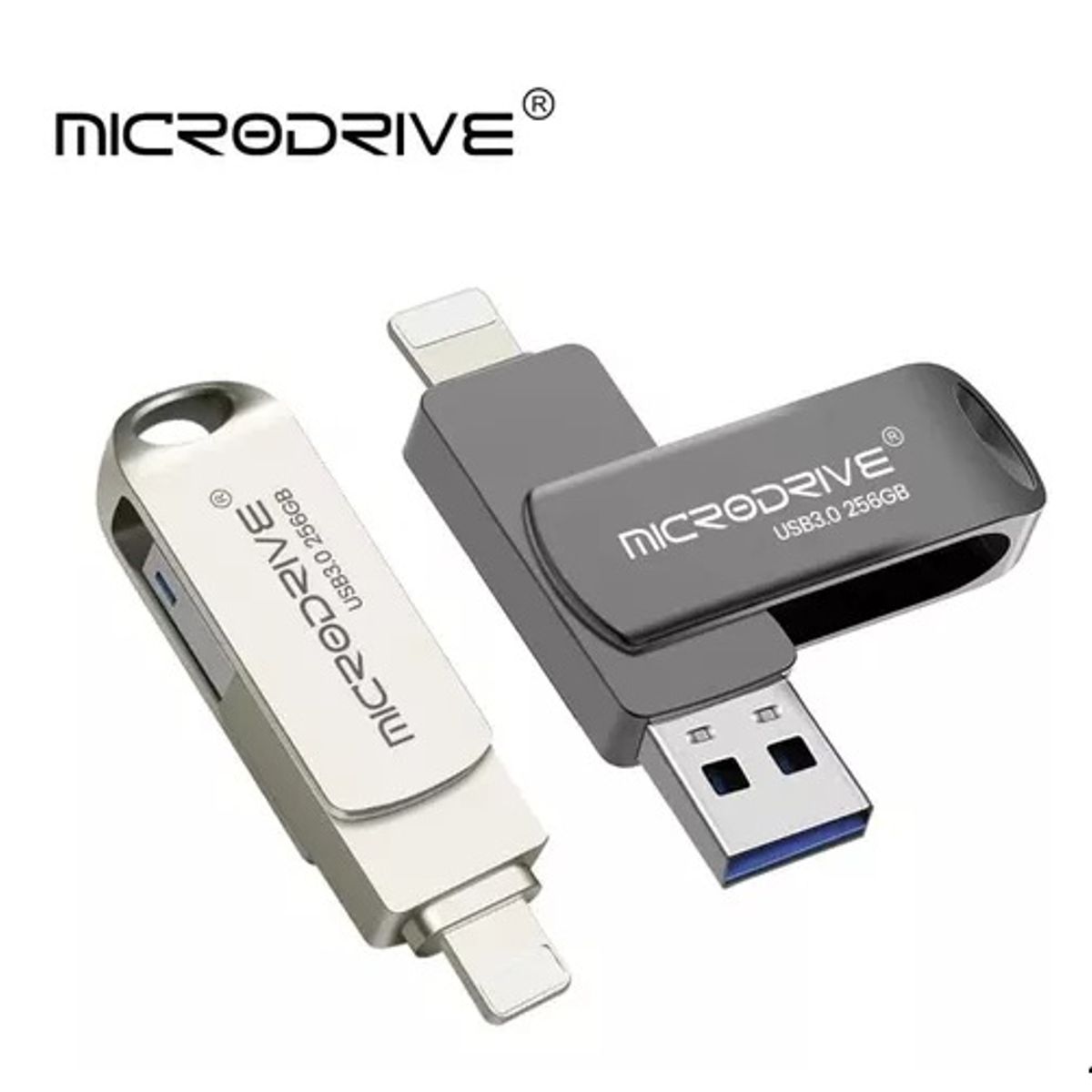 GENERICO - Memoria Pendrive Para iPhone Y iPad 256gb Usb 3.0 Llavero
