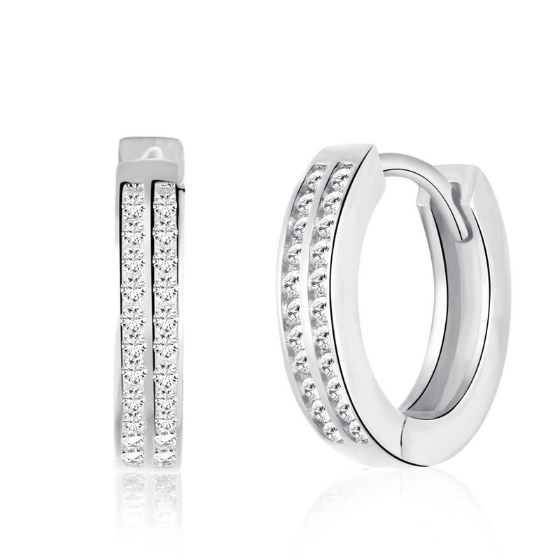 GENERICO - Aros Argolla de Plata 925 - Mia Silver 12.6mm