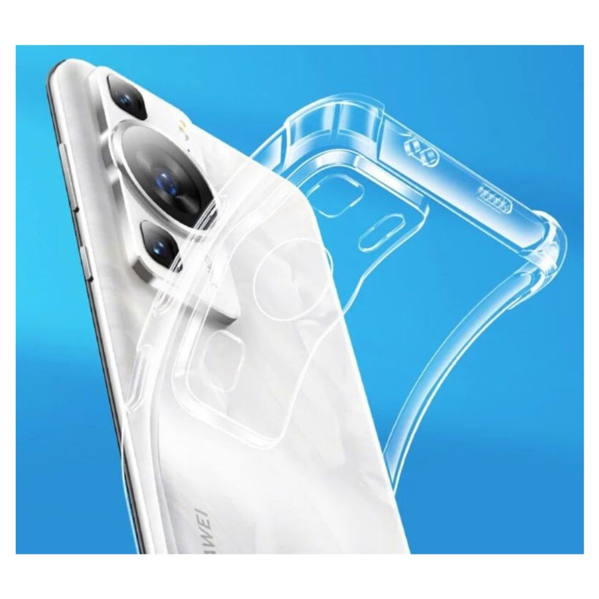 GENERICO - Carcasa TPU Transparente Reforzado Para Huawei P60 Pro