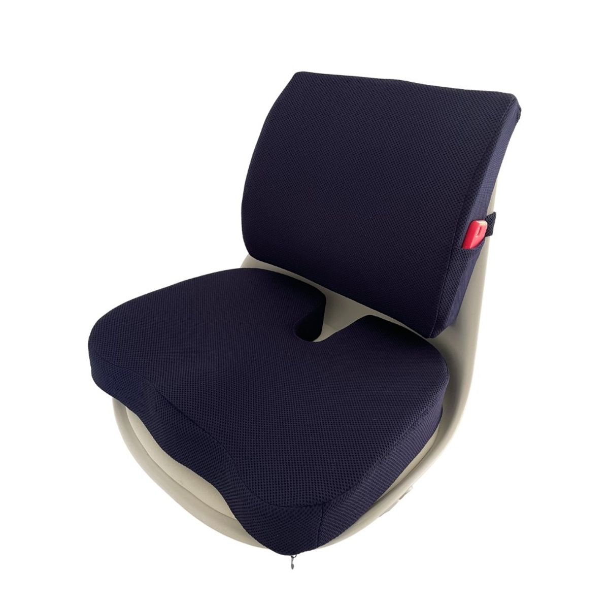 GENERICO - Juego o Kit de Cojines viscoelástico Lumbar y Asiento Azul.