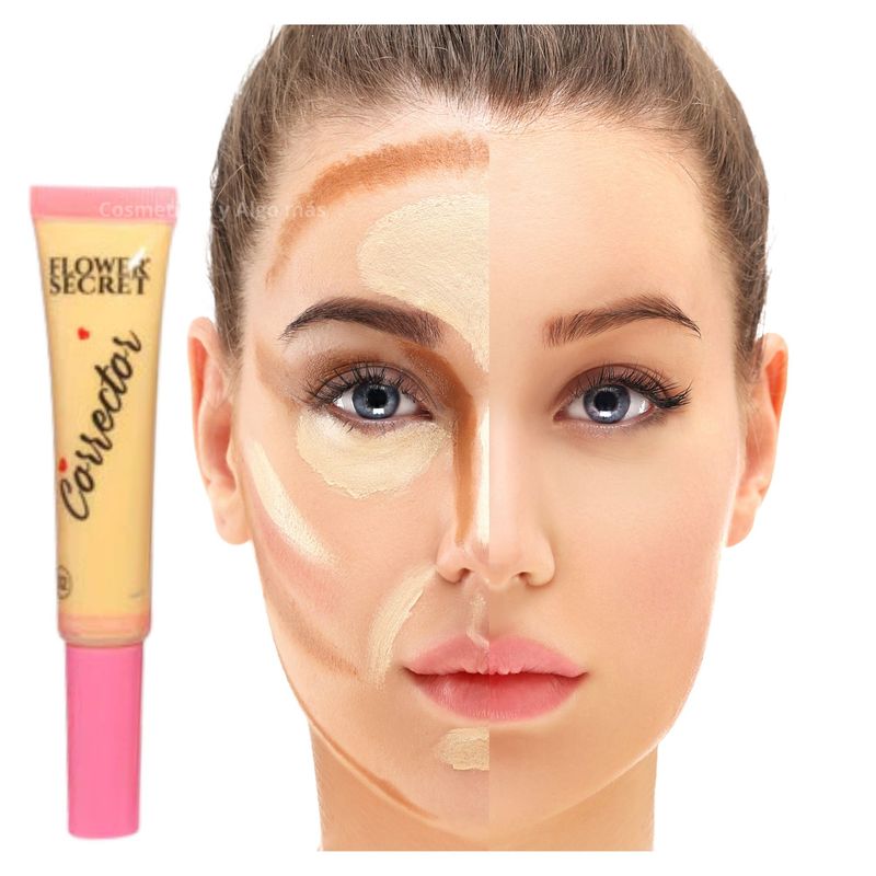 FLOWER SECRET - Corrector liquido hidratante con aplicador