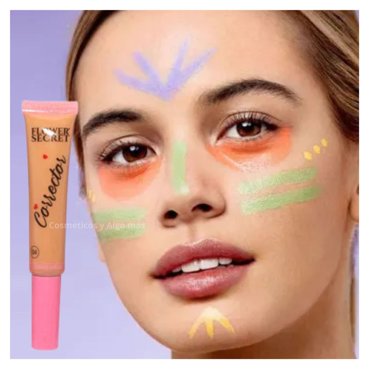 FLOWER SECRET - Corrector liquido hidratante con aplicador