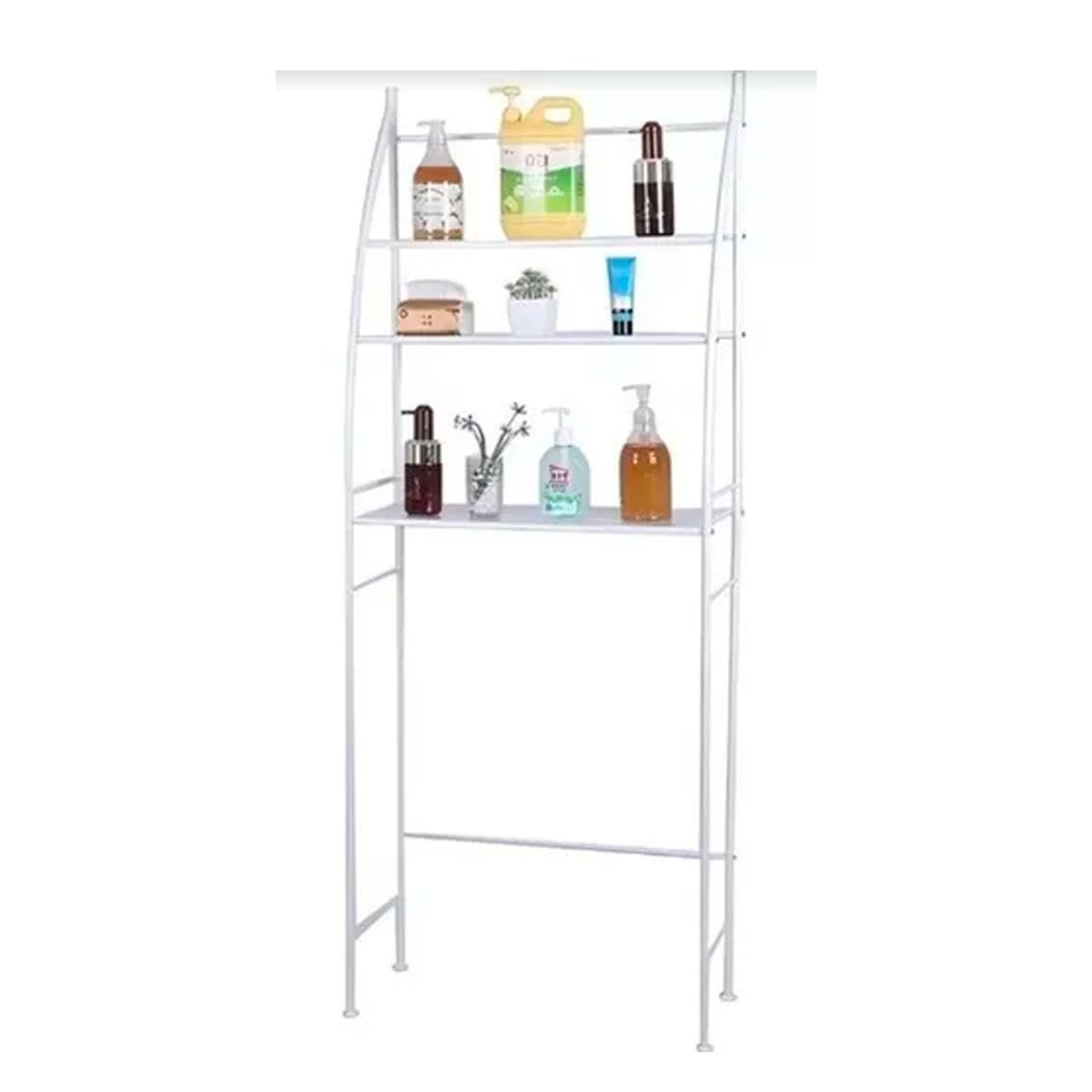 GENERICO - Organizador Repisa Estante Lavadora Baño Metálico Rack Color Blanco