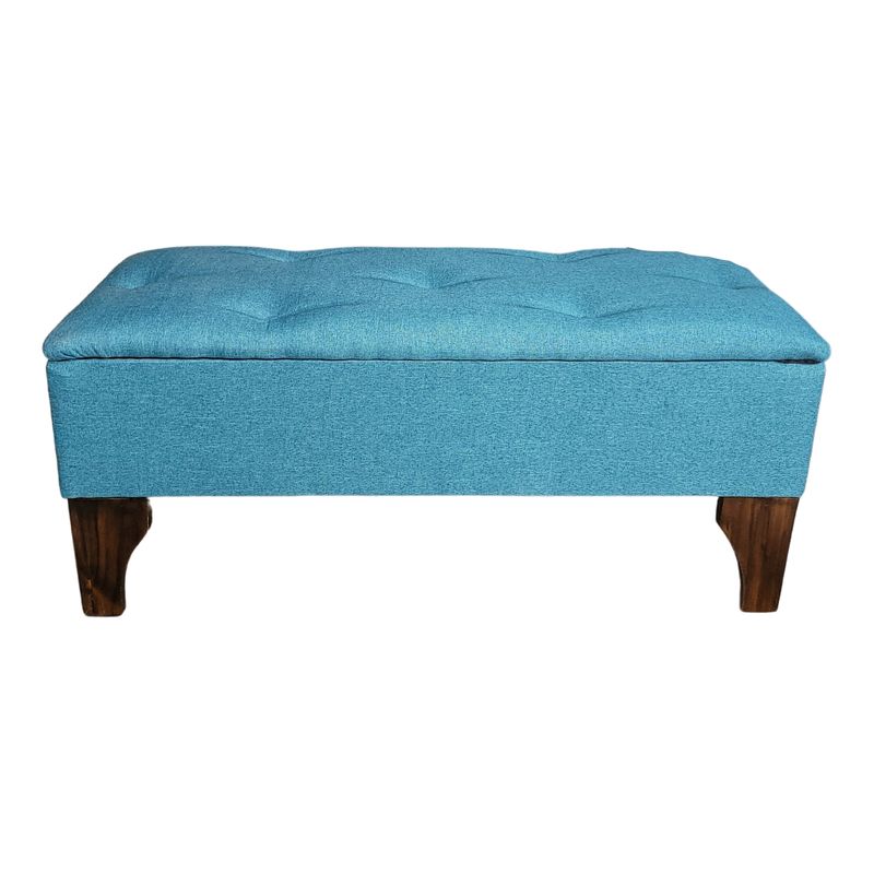 GENERICO - Banqueta Baúl turquesa Lino Muebles Rimar