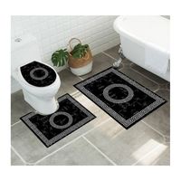Juego De Alfombras De Baño Set De 3 Pcs Antideslizante