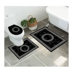 GENERICO - Juego De Alfombras De Baño Set De 3 Pcs Antideslizante
