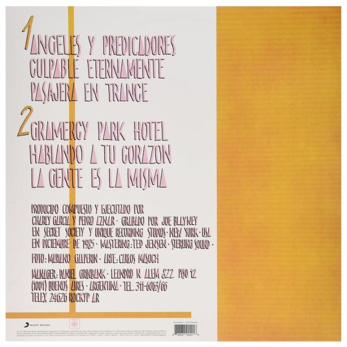 HITWAY MUSIC - CHARLY GARCIA Y PEDRO AZNAR - TANGO - VINILO HITWAY MUSIC