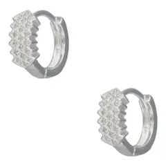 GENERICO - Argollas huggie circones 12mm de plata 925