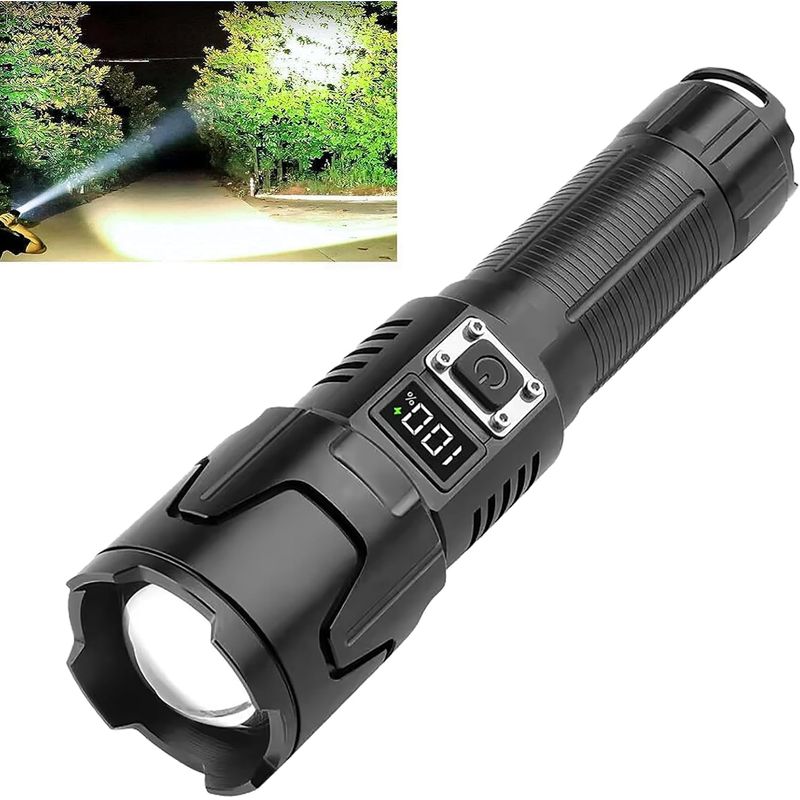 OEM - Linterna Táctica Potente Led Zoom 10000 Lm Recargable
