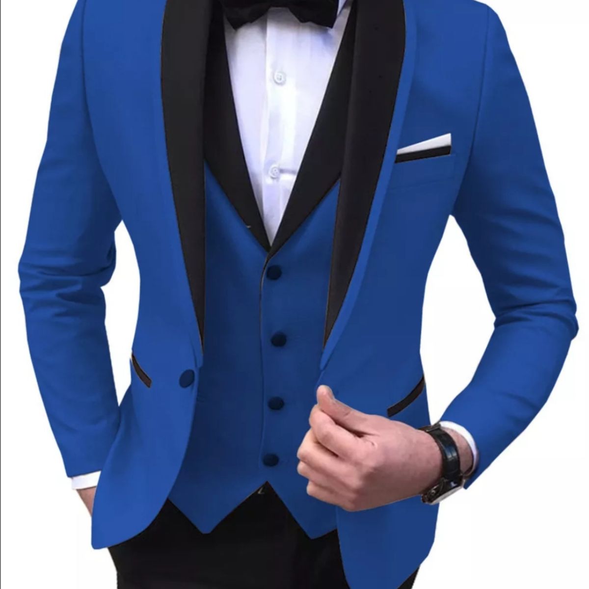 GENERICO - traje de 4 piezas para hombre