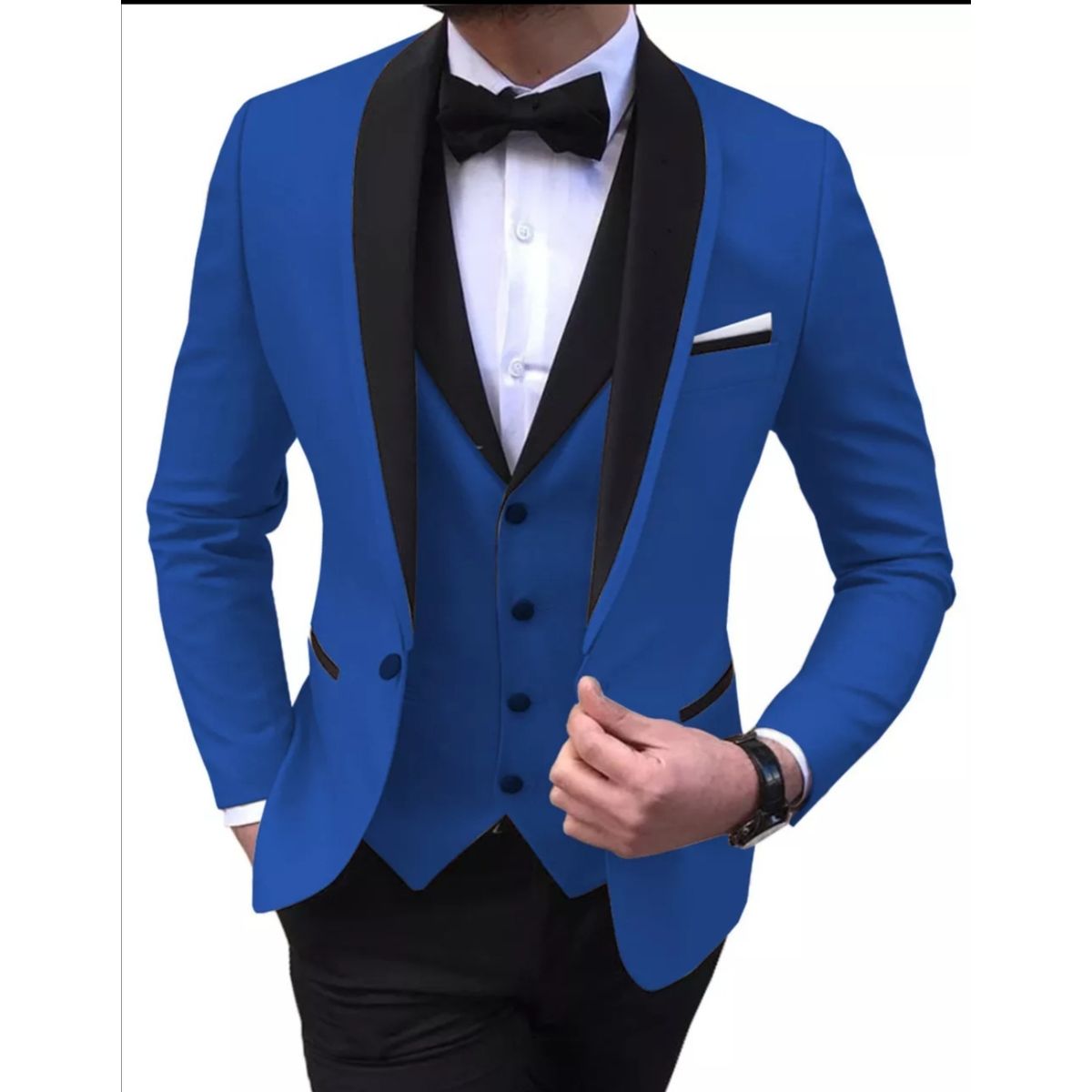 GENERICO - traje de 4 piezas para hombre