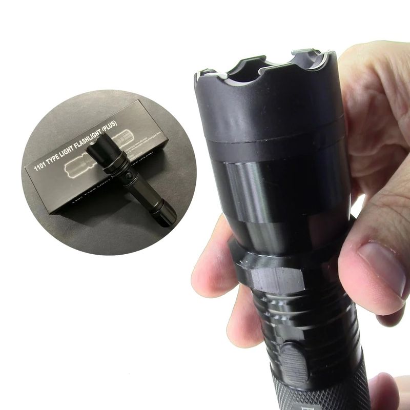 GENERICO - Linterna Led de Mano Electro SchockRecargable