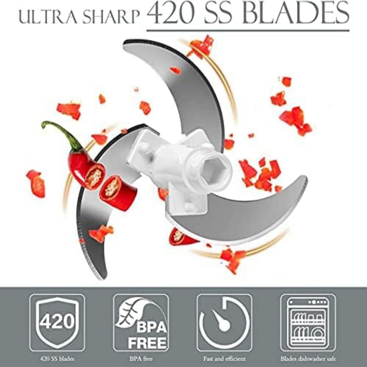 PAGANOOM - Picadora Manual de Verduras Picadora de Ajo