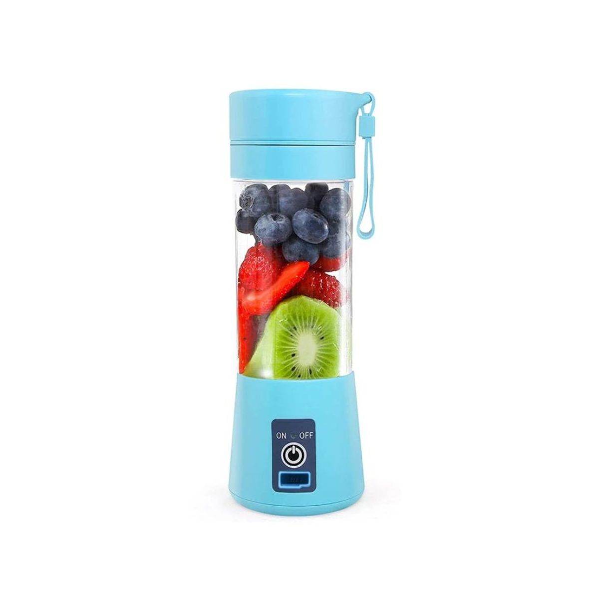 BABYLUNA - Licuadora Batidora Juguera Portátil USB Recargable 400ML Azul