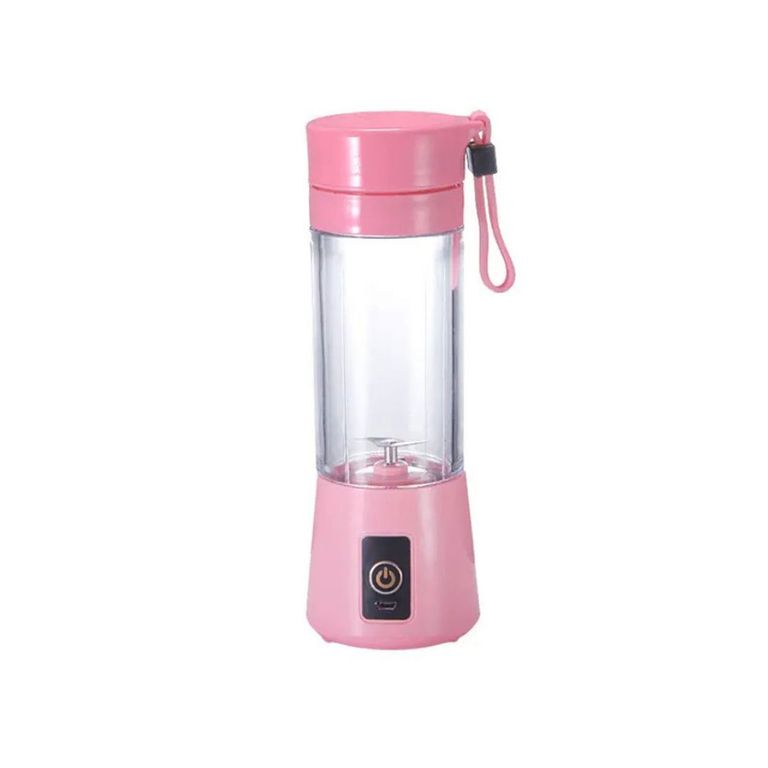 Licuadora Batidora Juguera Portátil USB Recargable 400ML Rosado