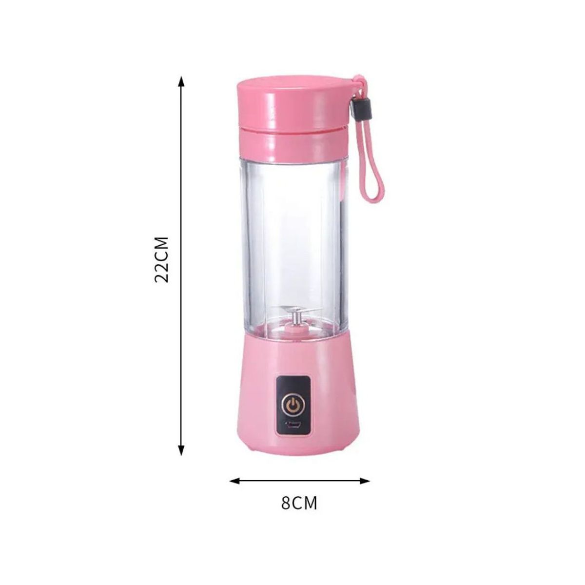 BABYLUNA - Licuadora Batidora Juguera Portátil USB Recargable 400ML Rosado