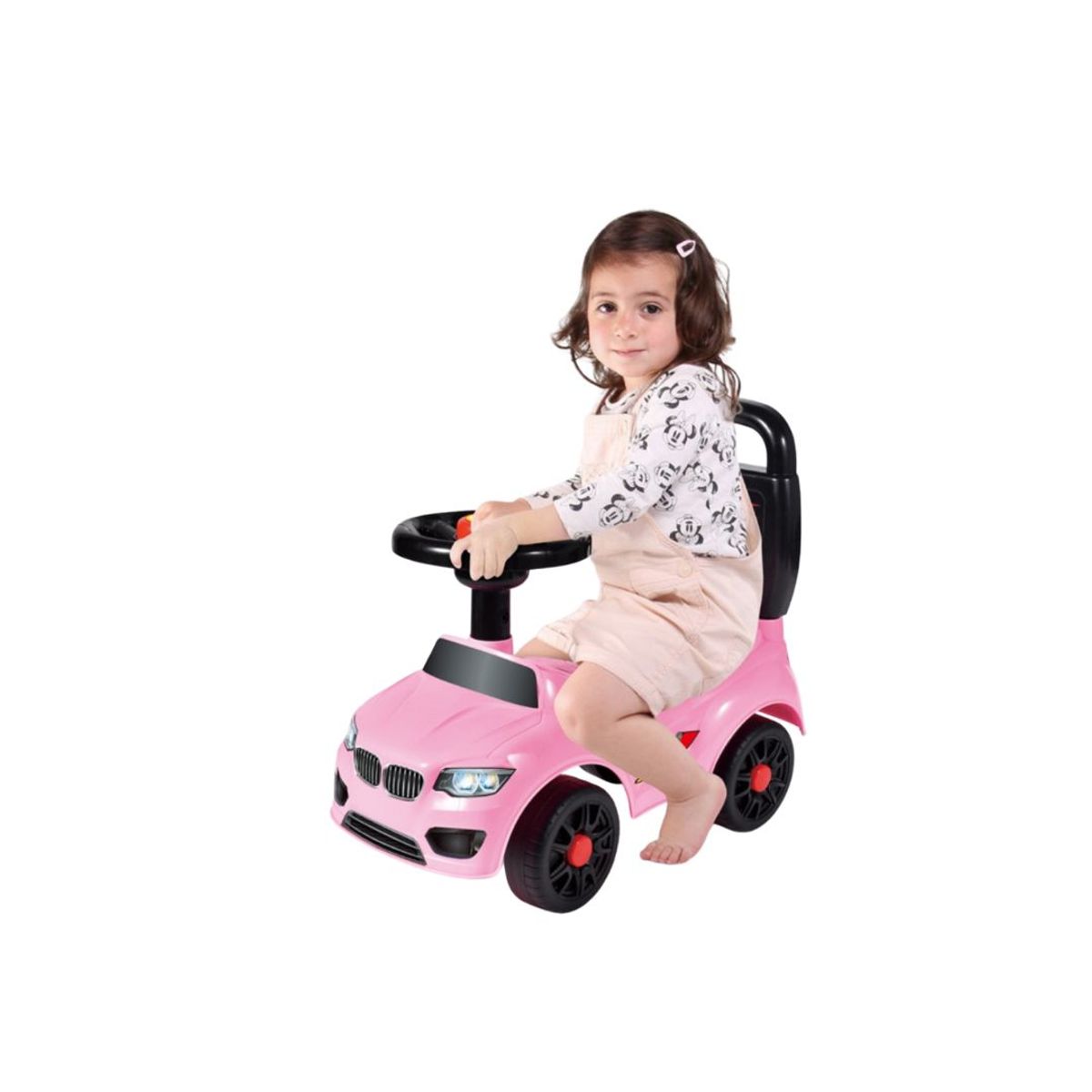 BABYLUNA - Auto Correpasillos Andador para niños con Sonido Rosado