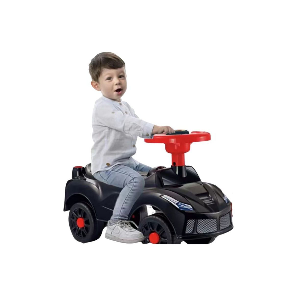 BABYLUNA - Auto Correpasillos Andador para niños con Sonido Negro