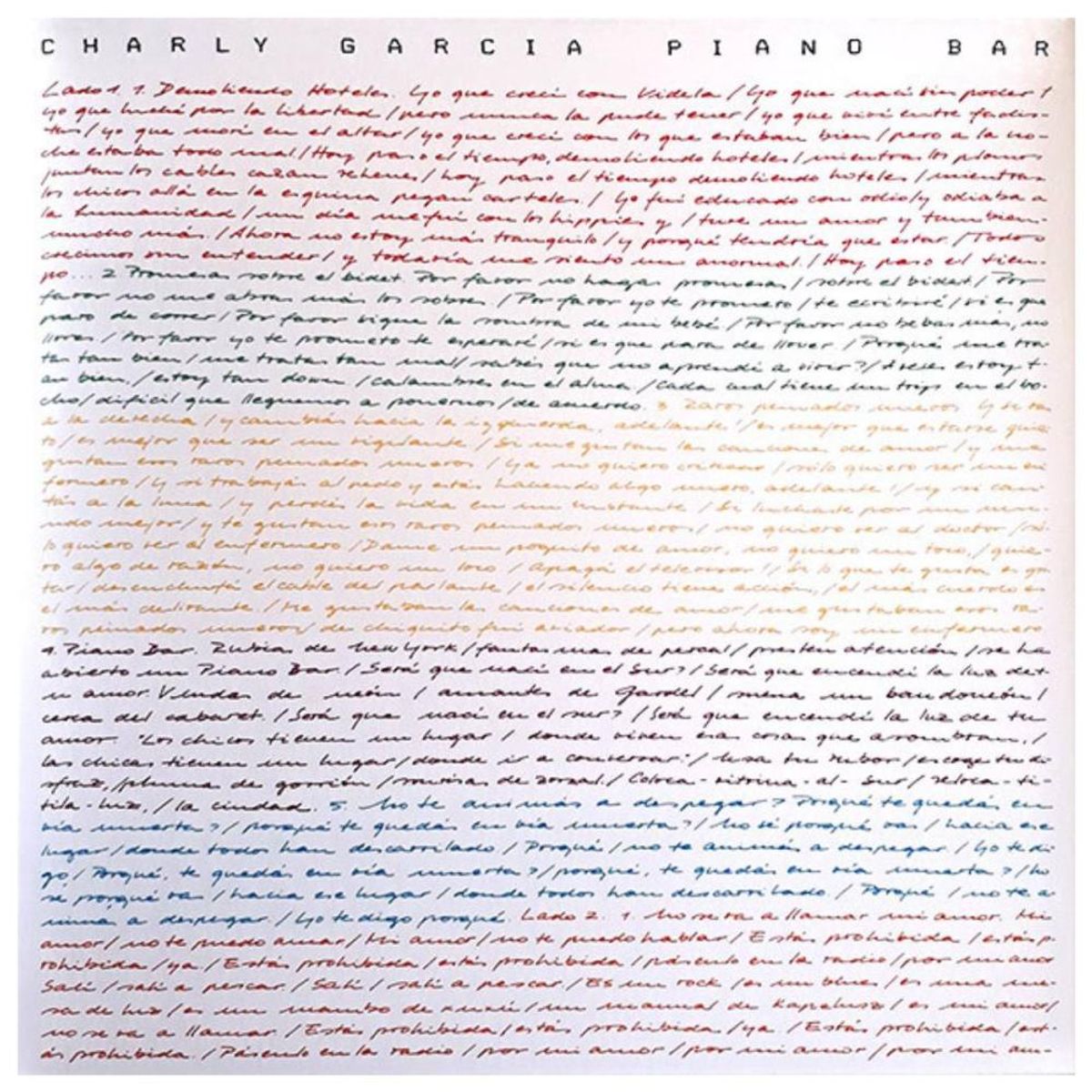 HITWAY MUSIC - CHARLY GARCIA - PIANO BAR - VINILO HITWAY MUSIC
