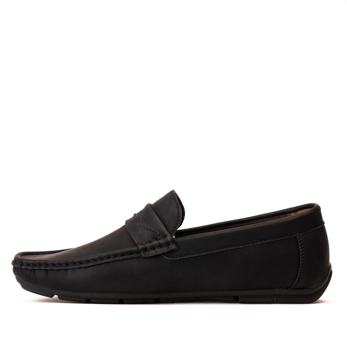 THUNDER BLUE - Mocasín Hombre Negro Kamal Thunder Blue