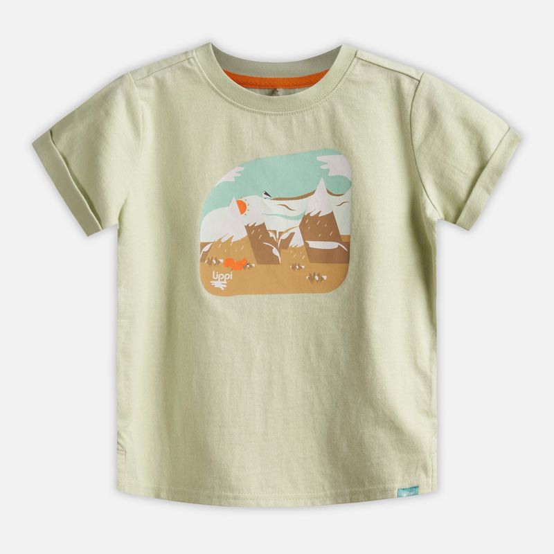 LIPPI - Polera Baby Boy Wildlife T-Shirt Menta Lippi