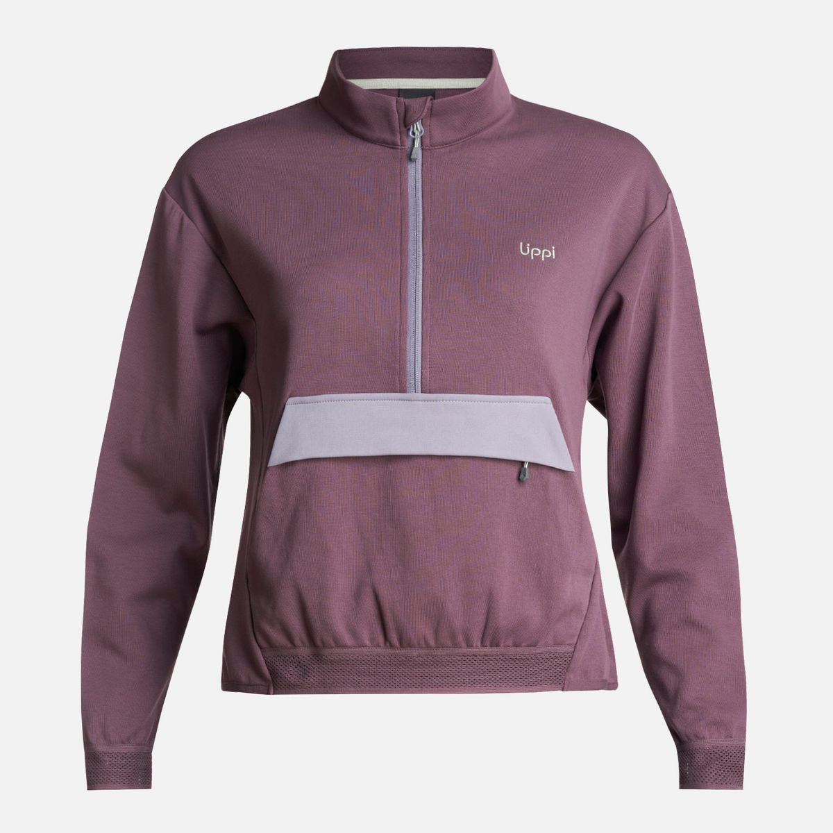 LIPPI - Poleron Mujer  DownStreet 1/4 Zip Sweatshirt Morado Lippi