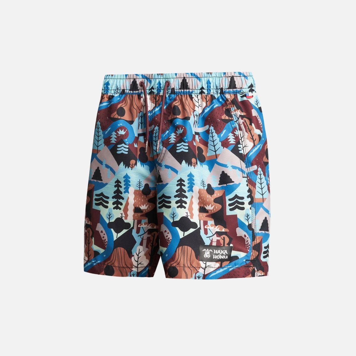 HAKA HONU - Traje de Baño Niño Bombita Print Azul Haka Honu