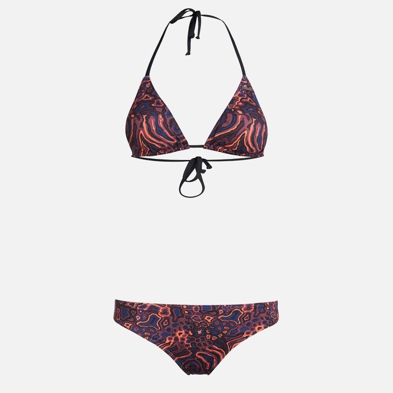 HAKA HONU - Traje de Baño Mujer Clasico Print Morado Haka Honu