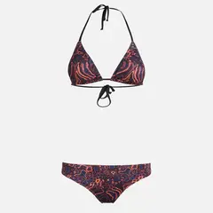 HAKA HONU - Traje de Baño Mujer Clasico Print Morado