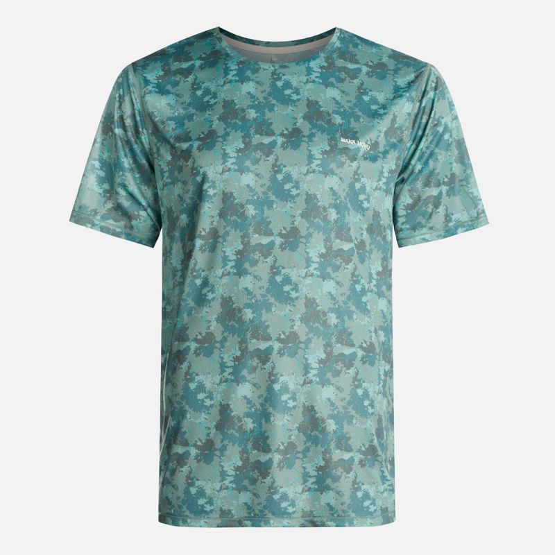 HAKA HONU - Polera Hombre Sudala Print Verde Haka Honu
