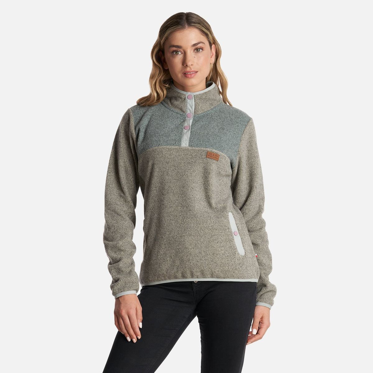 HAKA HONU - Poleron Mujer Tokerau Crema Haka Honu