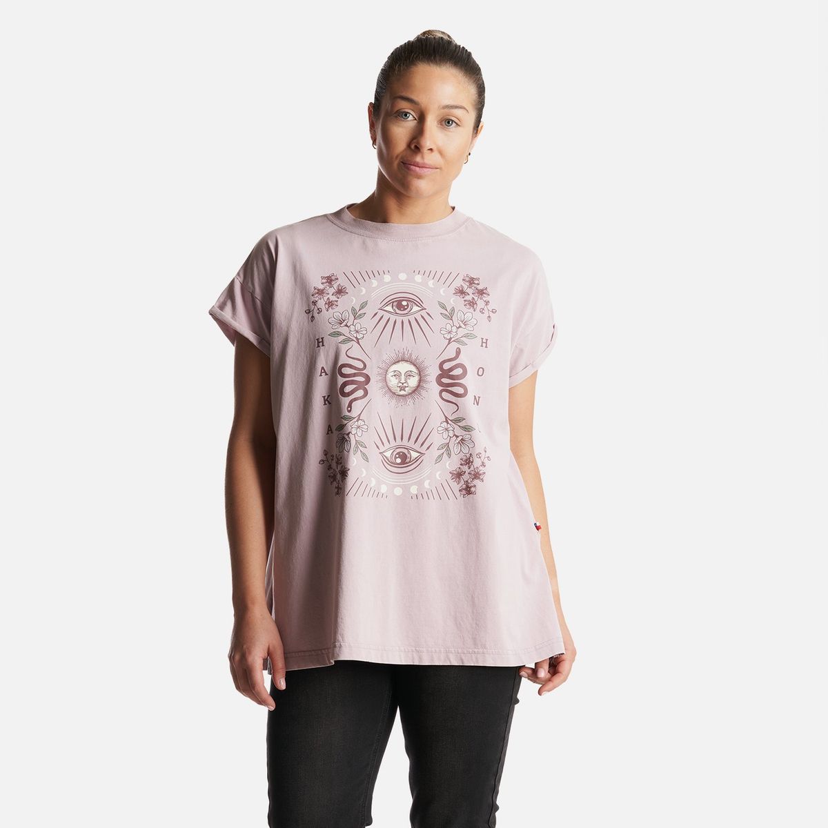 HAKA HONU - Polera Mujer Garza Lila Haka Honu