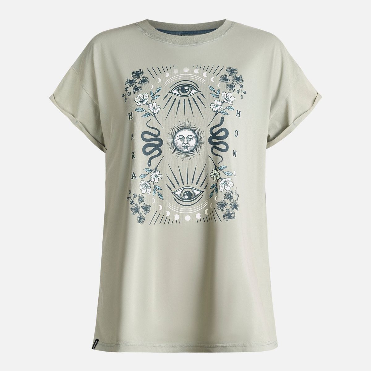 HAKA HONU - Polera Mujer Garza Gris Piedra Haka Honu