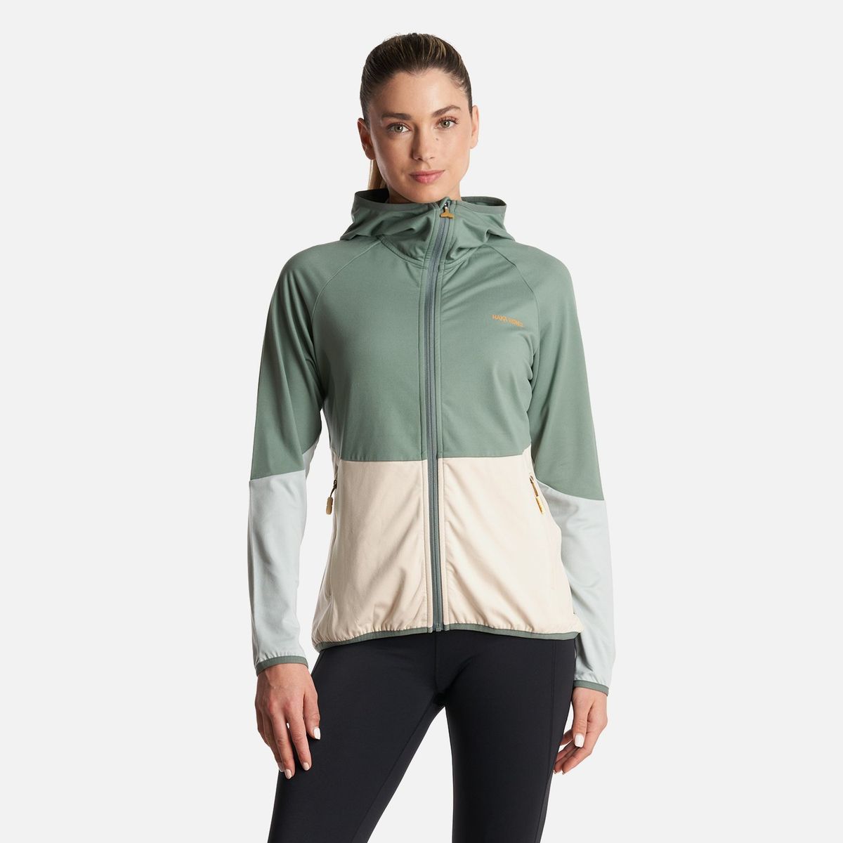 HAKA HONU - Poleron Mujer Atina Verde Oliva Haka Honu