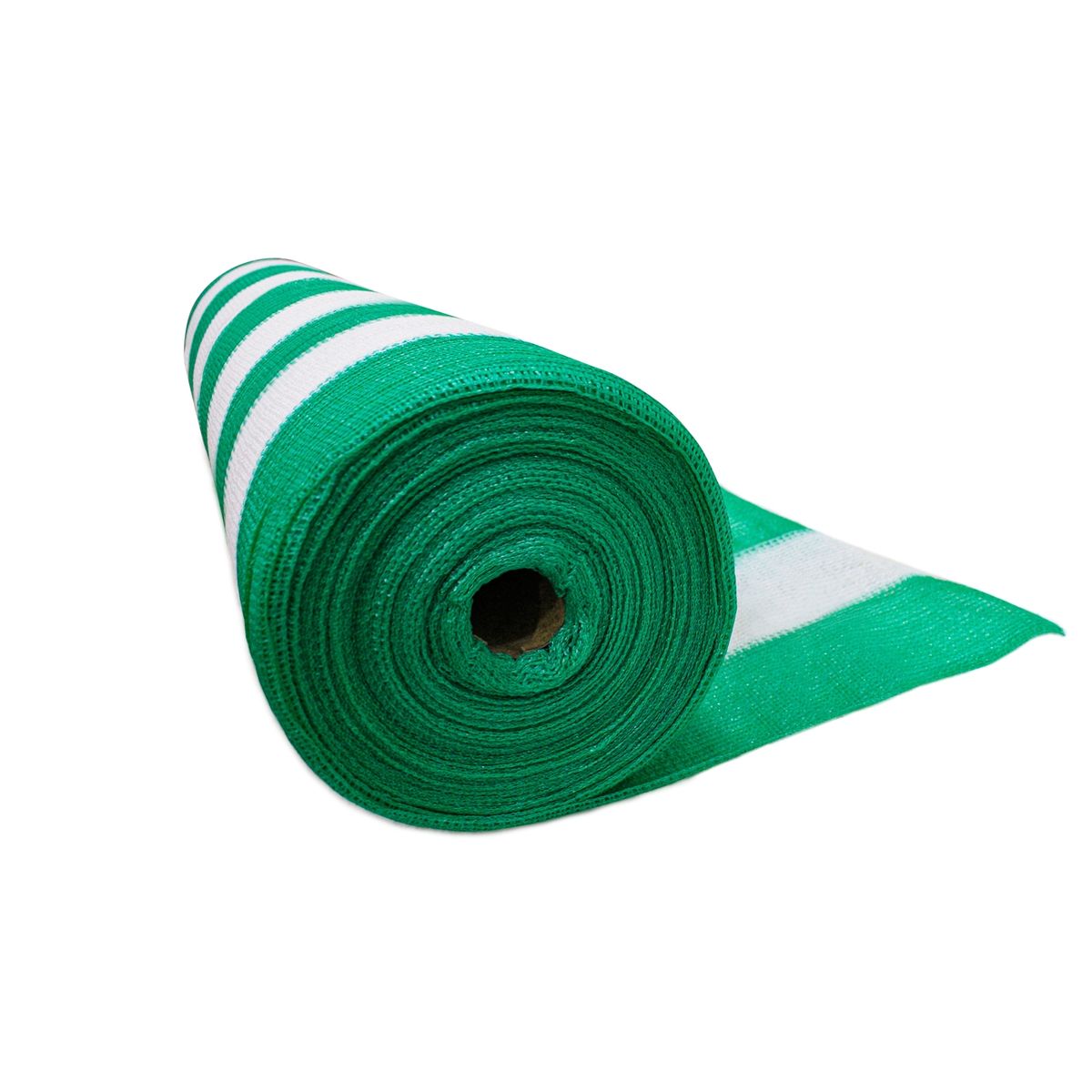 QRUBBER - Malla Raschel sombra 80% 2,1x100mt Verde/blanca QRubber
