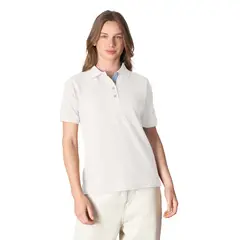 INDUSBORD - Polera Piqué Sail Colletion Premium Detalle en Botonera Mujer