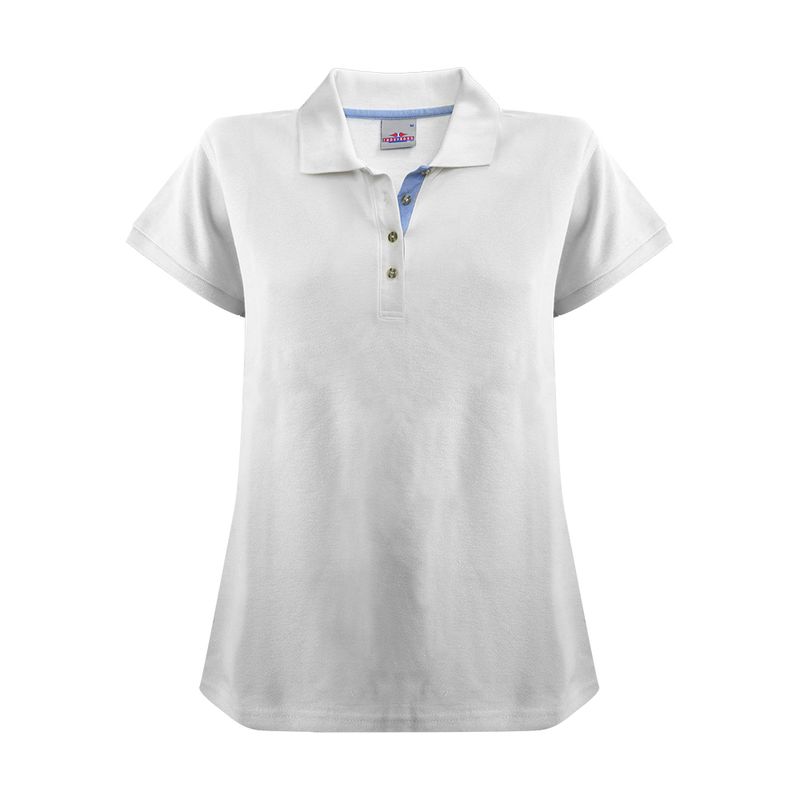 INDUSBORD - Polera Piqué Sail Colletion Premium Detalle en Botonera Mujer