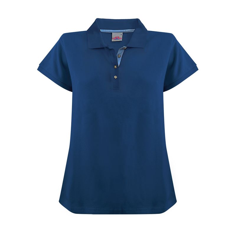 INDUSBORD - Polera Piqué Sail Colletion Premium Detalle en Botonera Mujer