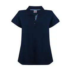 INDUSBORD - Polera Piqué Sail Colletion Premium Detalle en Botonera Mujer