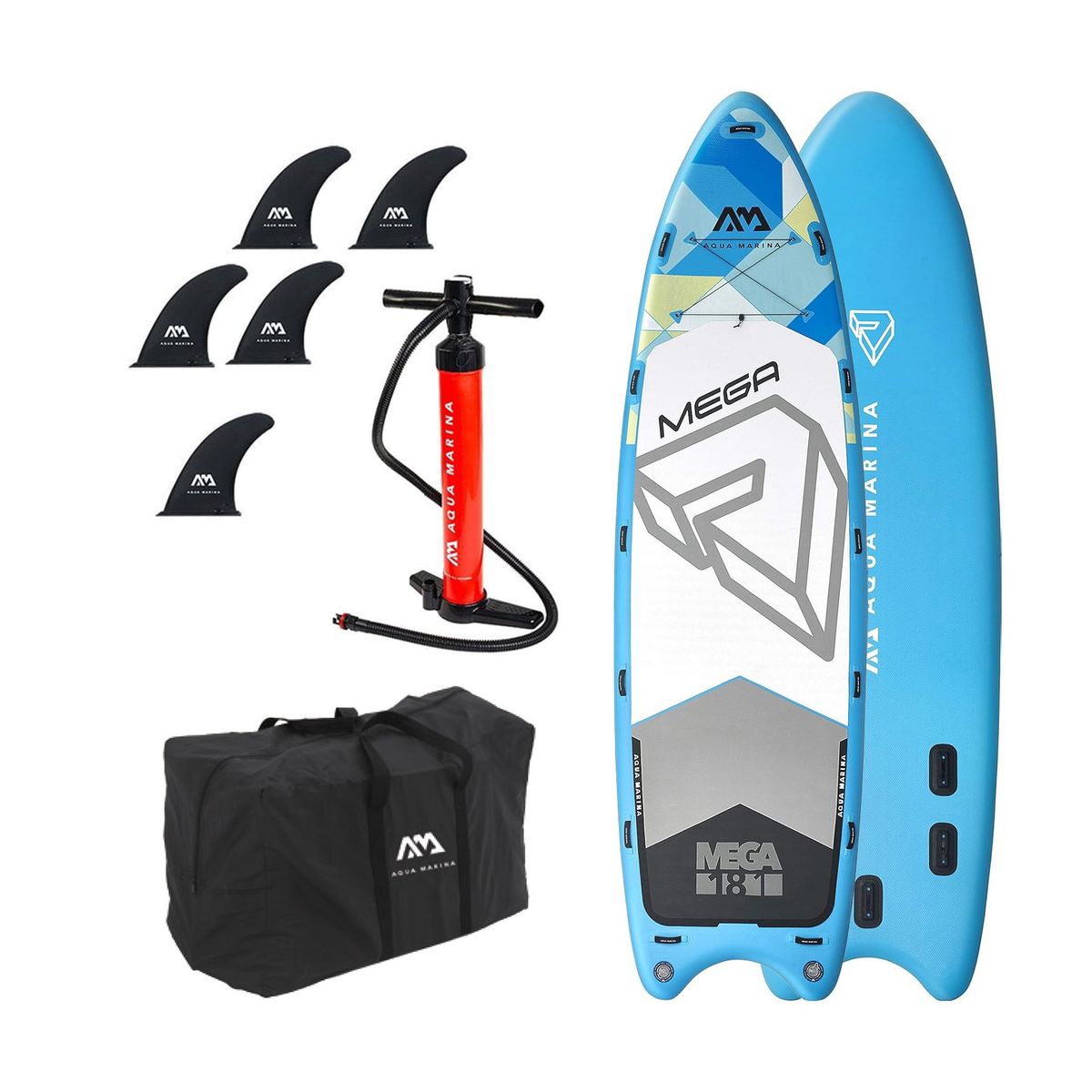 AQUA MARINA - Stand Up Paddle Inflable Mega SUP Para 8 Personas 