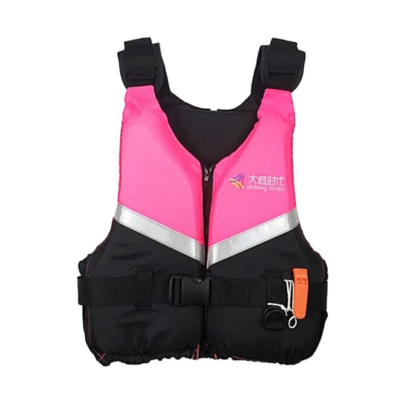 GENERICO - Chaleco salvavidas Talla L Rosa Negro Bighouse