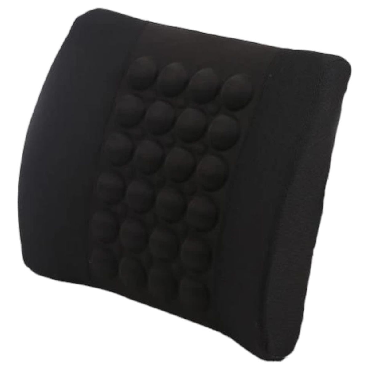 GENERICO - Cojín Lumbar Respaldo Ergonómico Almohada Auto NEGRO HM