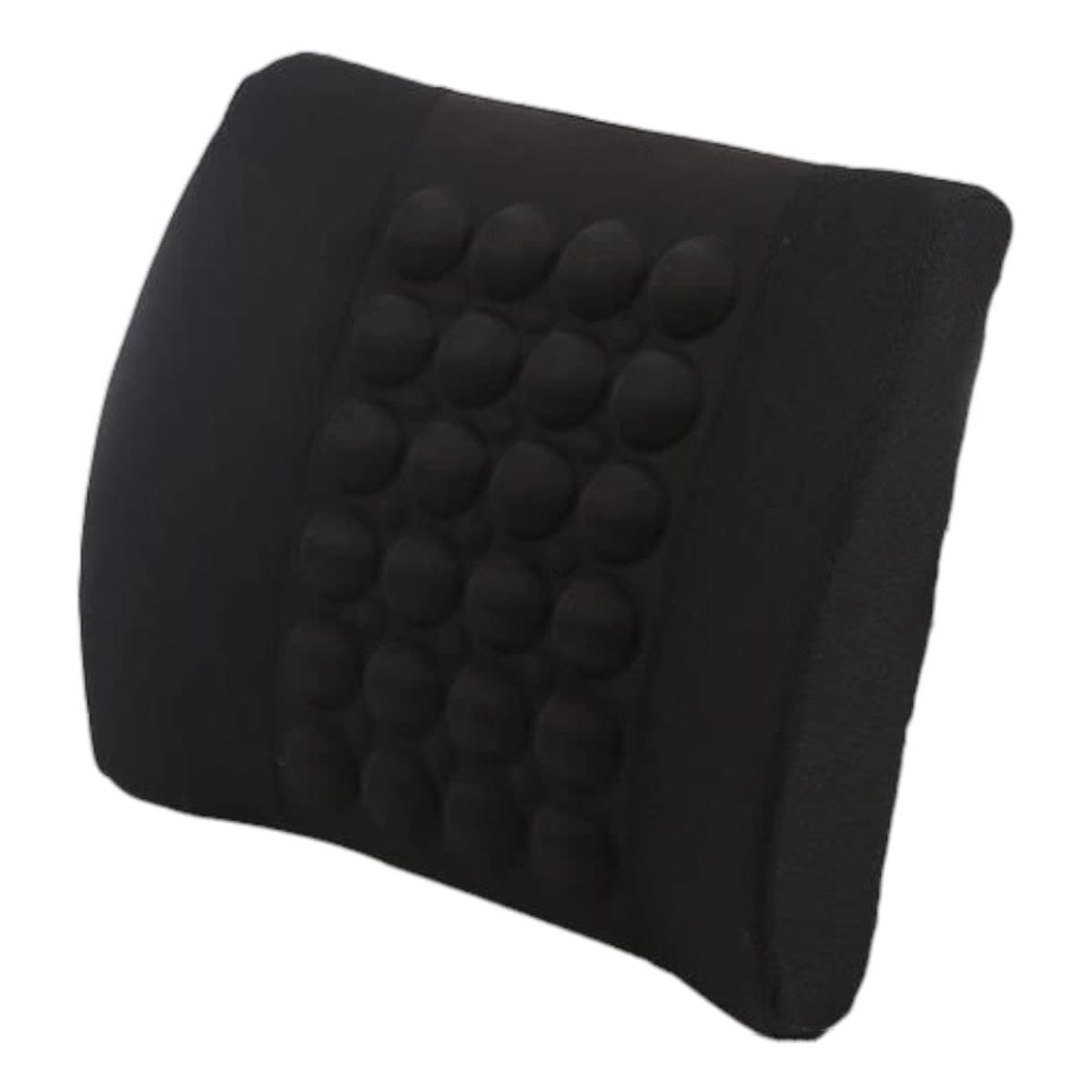 GENERICO - Cojín Lumbar Respaldo Ergonómico Almohada Auto NEGRO HM