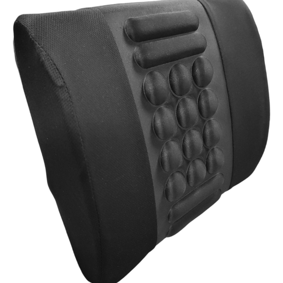GENERICO - Cojín Lumbar Respaldo Ergonómico Almohada Auto NEGRO