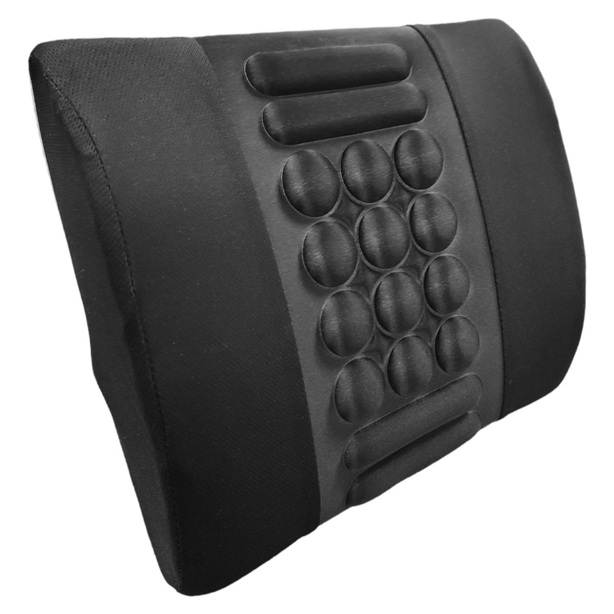 GENERICO - Cojín Lumbar Respaldo Ergonómico Almohada Auto NEGRO