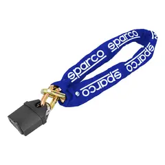SPARCO - Cadena Candado Para Rueda De Repuesto Antirrobo Azul