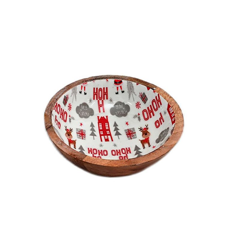 GENERICO - Fuente Redonda Madera Navidad 20x5cm