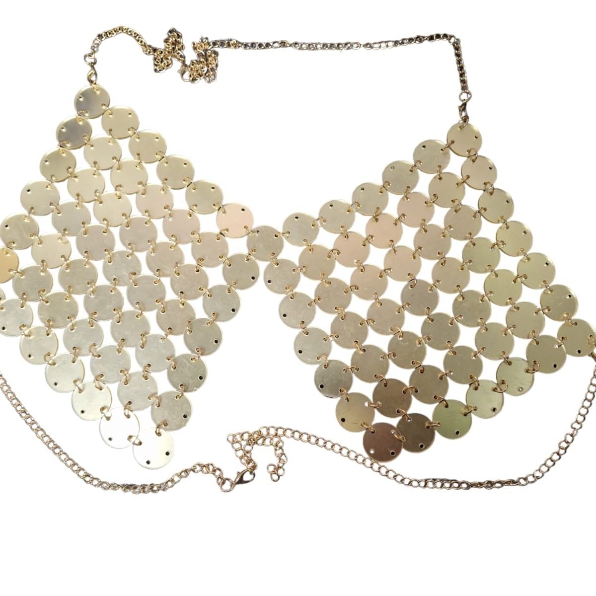 GARSIL - Crop Top Con Lentejuelas - Peto - Sosten De Fiesta Para Mujer